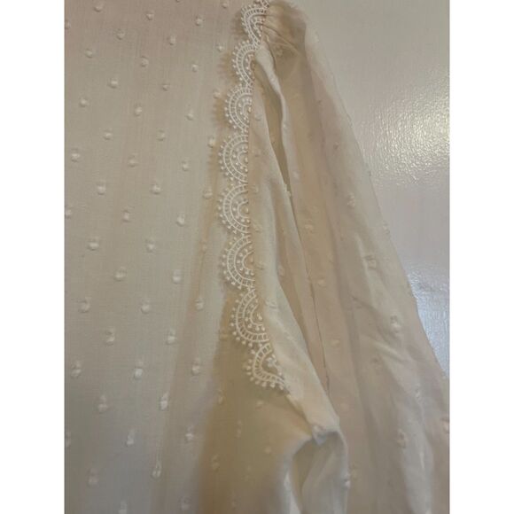 NWT Monique Lhuillier Swiss Dot Midi Dress - Picture 15 of 16